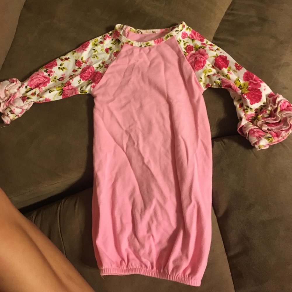 Newborn baby girl gown